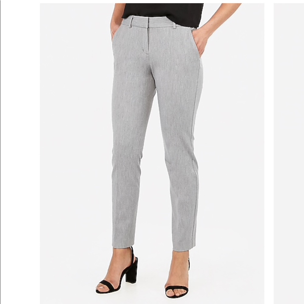Express Grey Skinny Columnist Pants 4R
